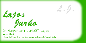 lajos jurko business card